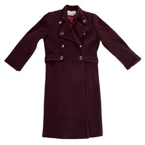 A Trigére Coat - Vintage 100% Pure Wool - size 12  - Made in USA